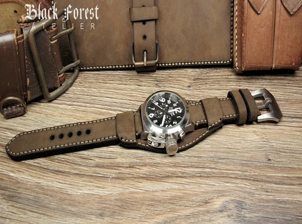 BF18 Vintage-Uhrenarmband im traditionellen Stil für Fliegeruhren Größe 22mm/24mm/26mm/28mm – Bild 5